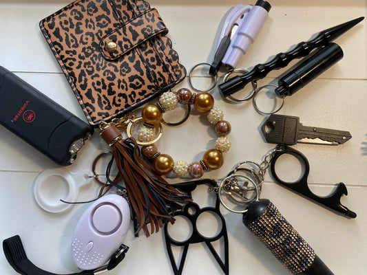 Cheetah keychain 12 piece set