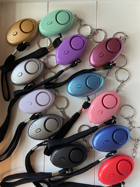 Personal keychain alarm