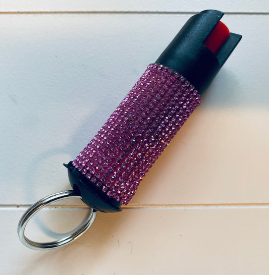 Pink bling pepper spray